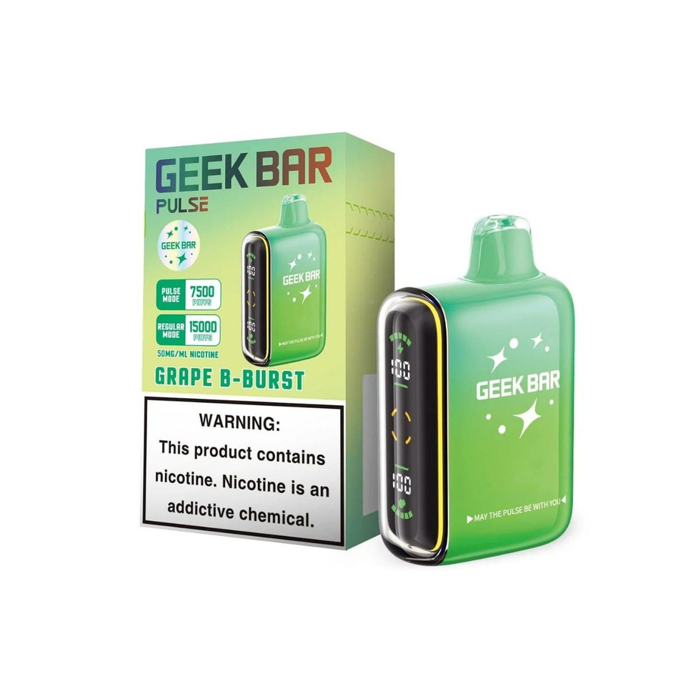 Geek Vape Pulse 15,000 Puffs Disposable Grape B-Burst