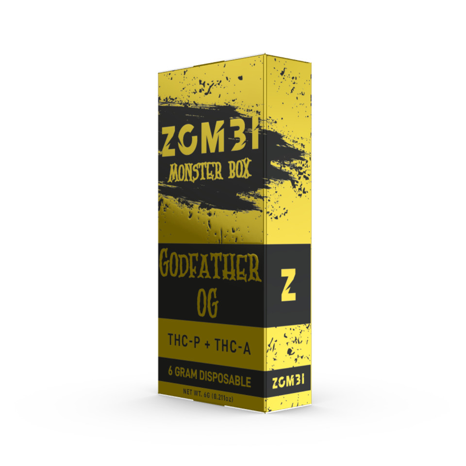 Zombi Monster Box THC-ATHC-P Disposable - 6G Godfather OG