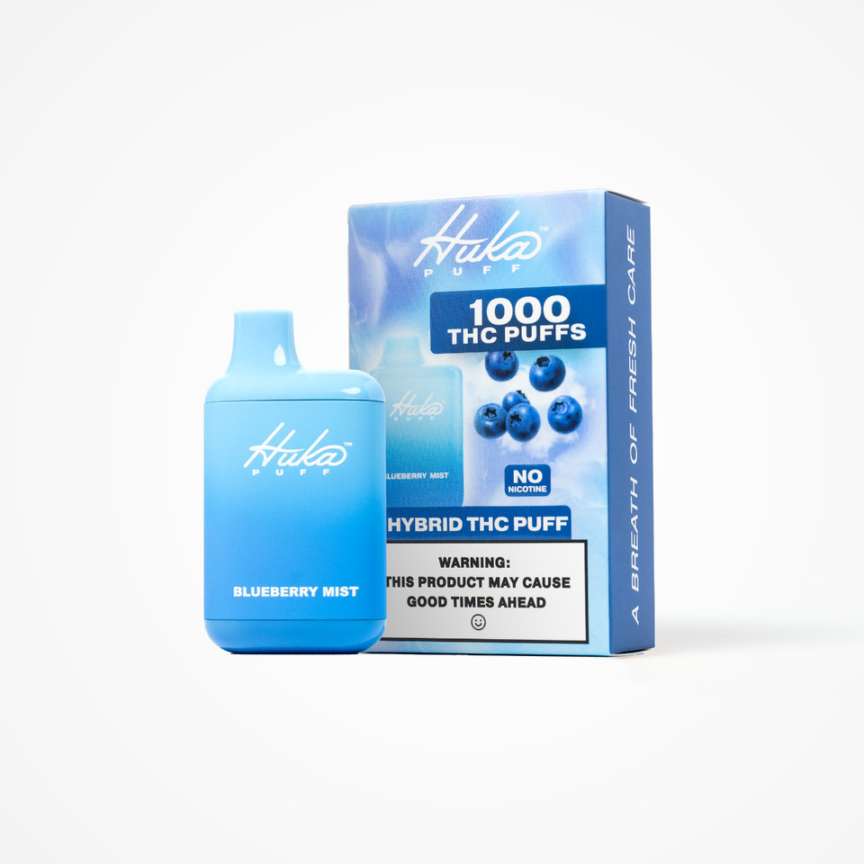 Huka Puff THC-PHHC Hybrid THC Disposable - 1000 Puffs Blueberry Mist