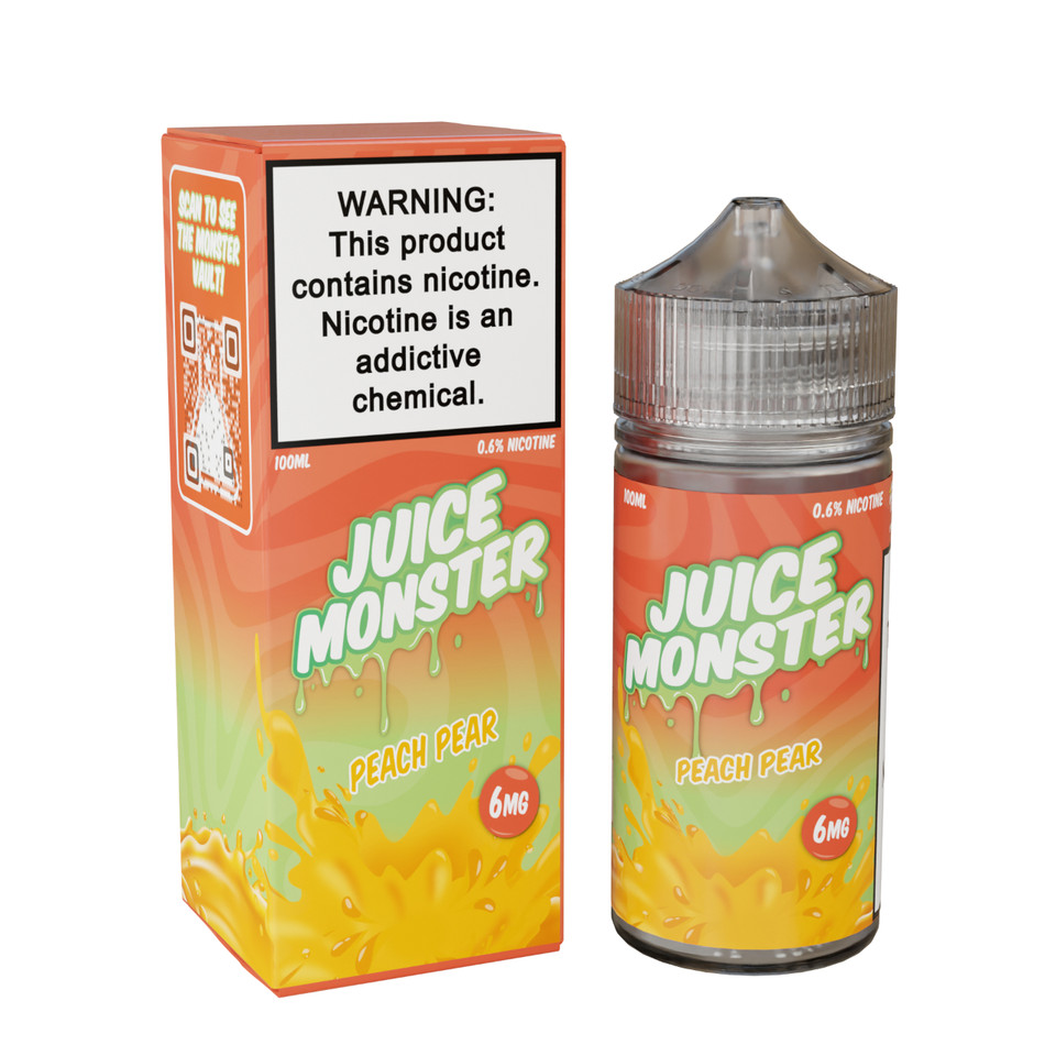 Juice Monster Peach Pear 100ml E-Juice 6mg