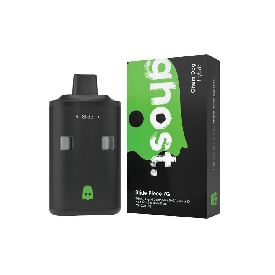 Ghost THC-A THC-P Delta-10 Liquid Diamonds All-In-One Slide Piece Disposable 7G Chem Dog