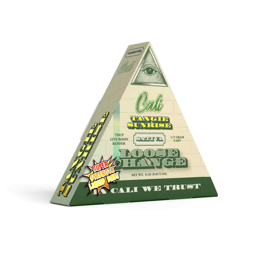 Cali Extrax Loose Change THC-P Live Rosin Badder Cartridge 0.5G-Tangie Sunrise
