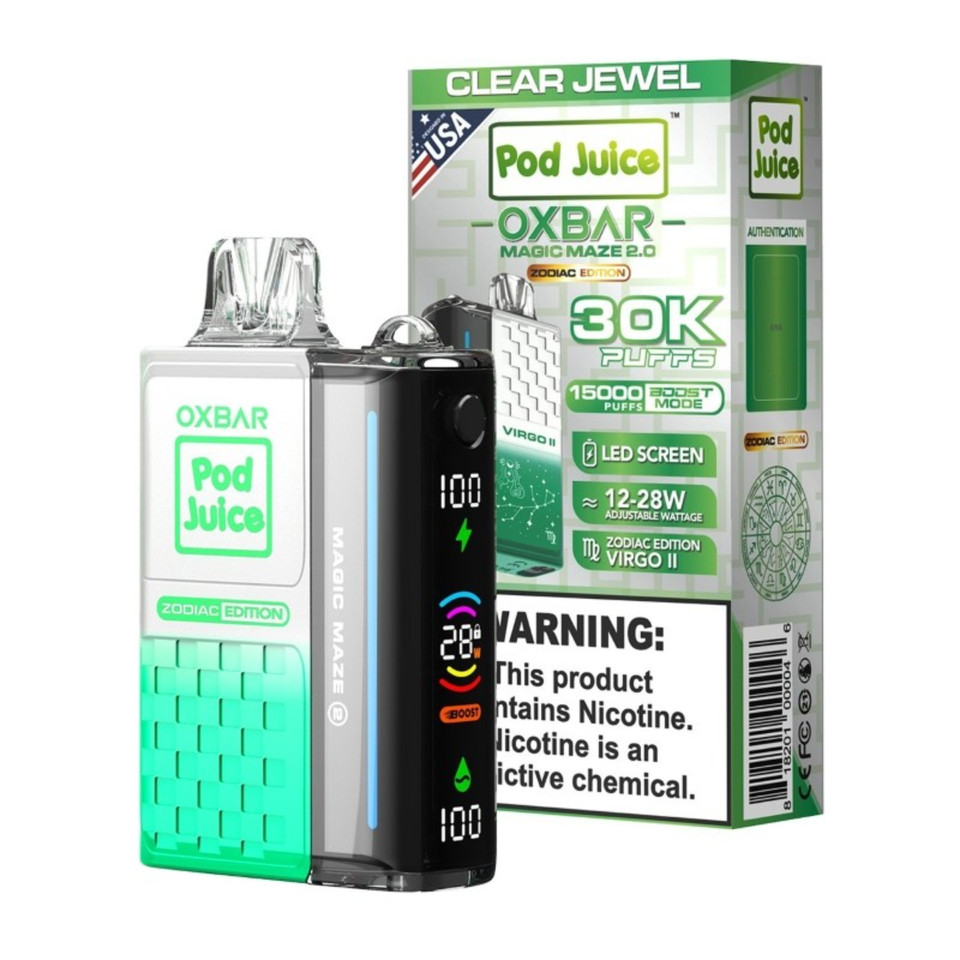 OXBAR Magic Maze 2.0 30,000 Puff Disposable Clear Jewel