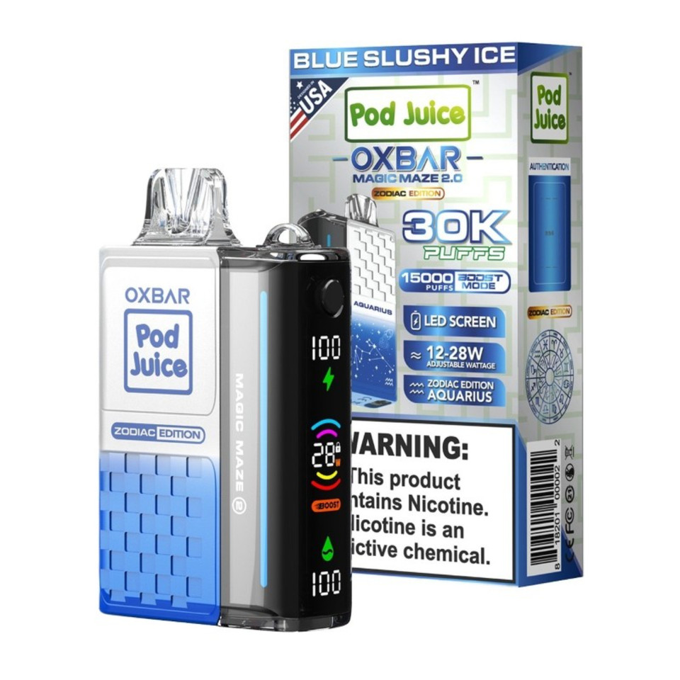 OXBAR Magic Maze 2.0 30,000 Puff Disposable Blue Slushy Ice