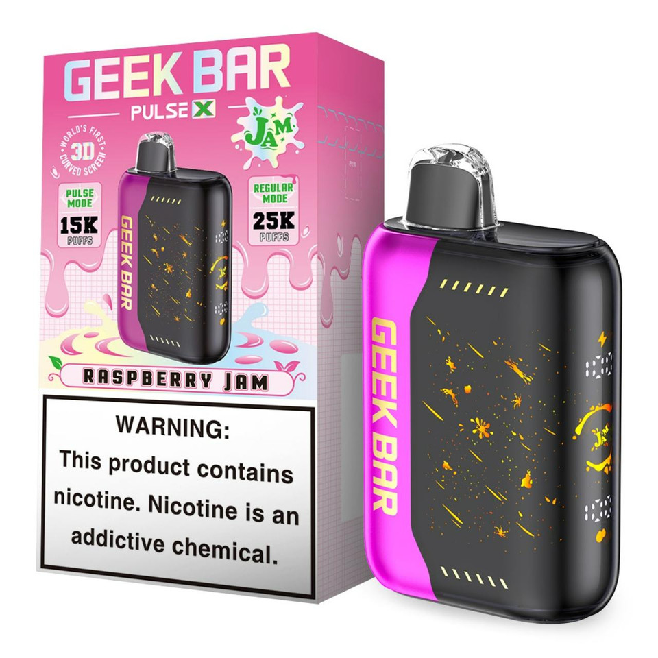 Geek Vape Pulse X 25000 Puff Disposable Jam Edition - Raspberry Jam