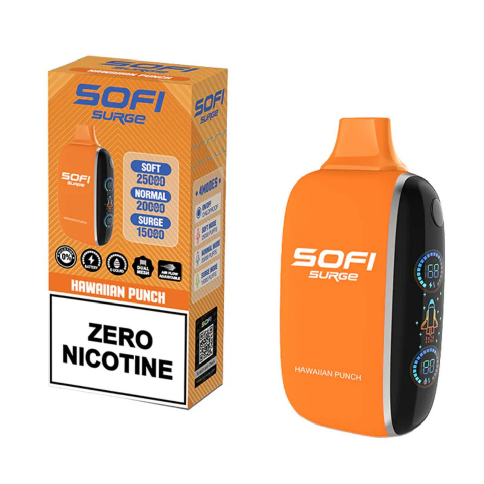 Sofi Surge Zero Nicotine 25,000 Puff Disposable Hawaiian Punch