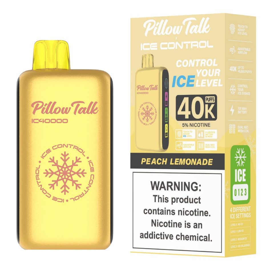 Pillow Talk Ice Control IC40000 Puff Disposable Peach Lemonade
