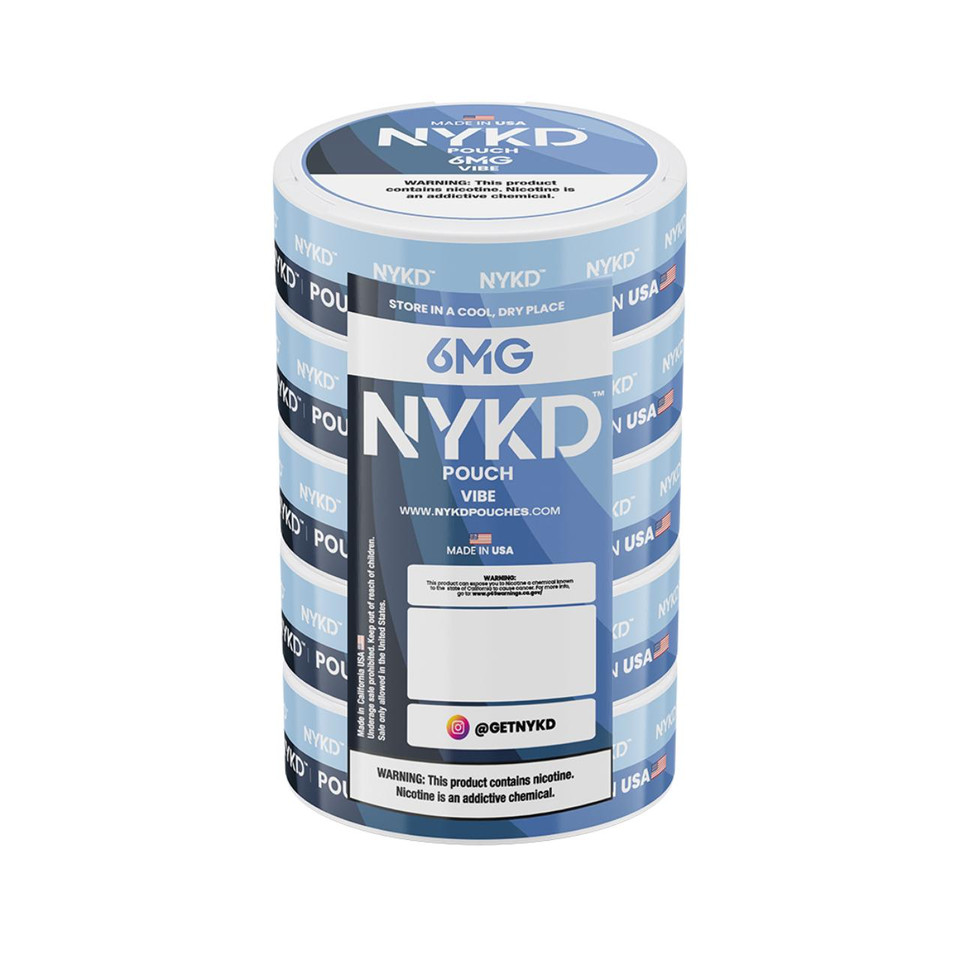 NYKD Nicotine Pouches - 5PK Vibe - 6MG