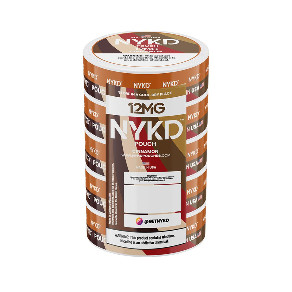 NYKD Nicotine Pouches - 5PK Cinnamon - 12MG
