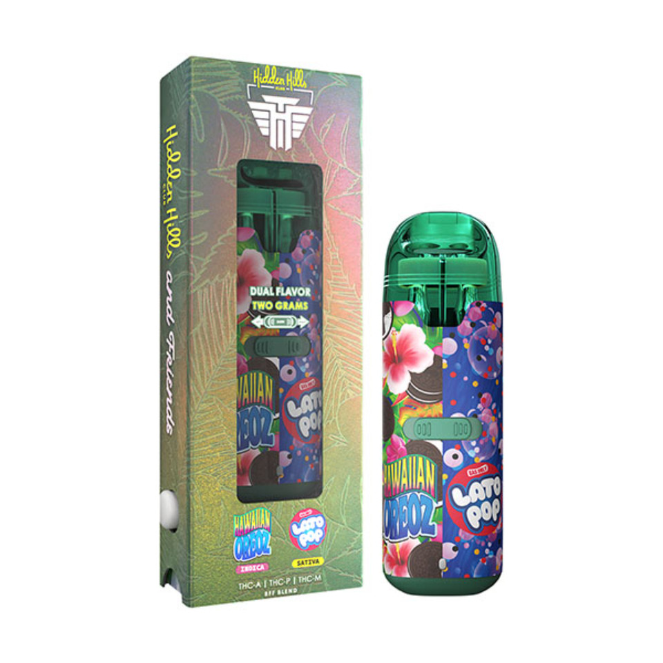 HH & Wonder Brett THC-ATHC-PTHC-M Dual Flavors – 2G Disposable Hawaiian OrezLato Pop