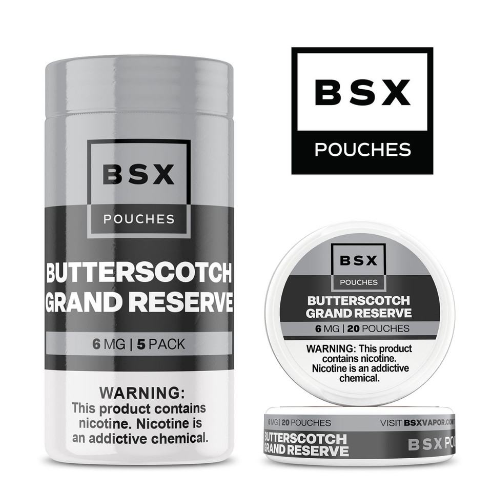 BSX Nicotine Pouches Butterscotch Grand Reserve
