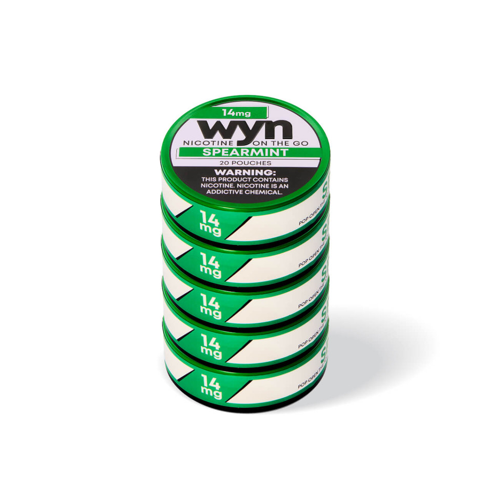 WYN Nicotine Pouches 5PK-Spearmint 14mg