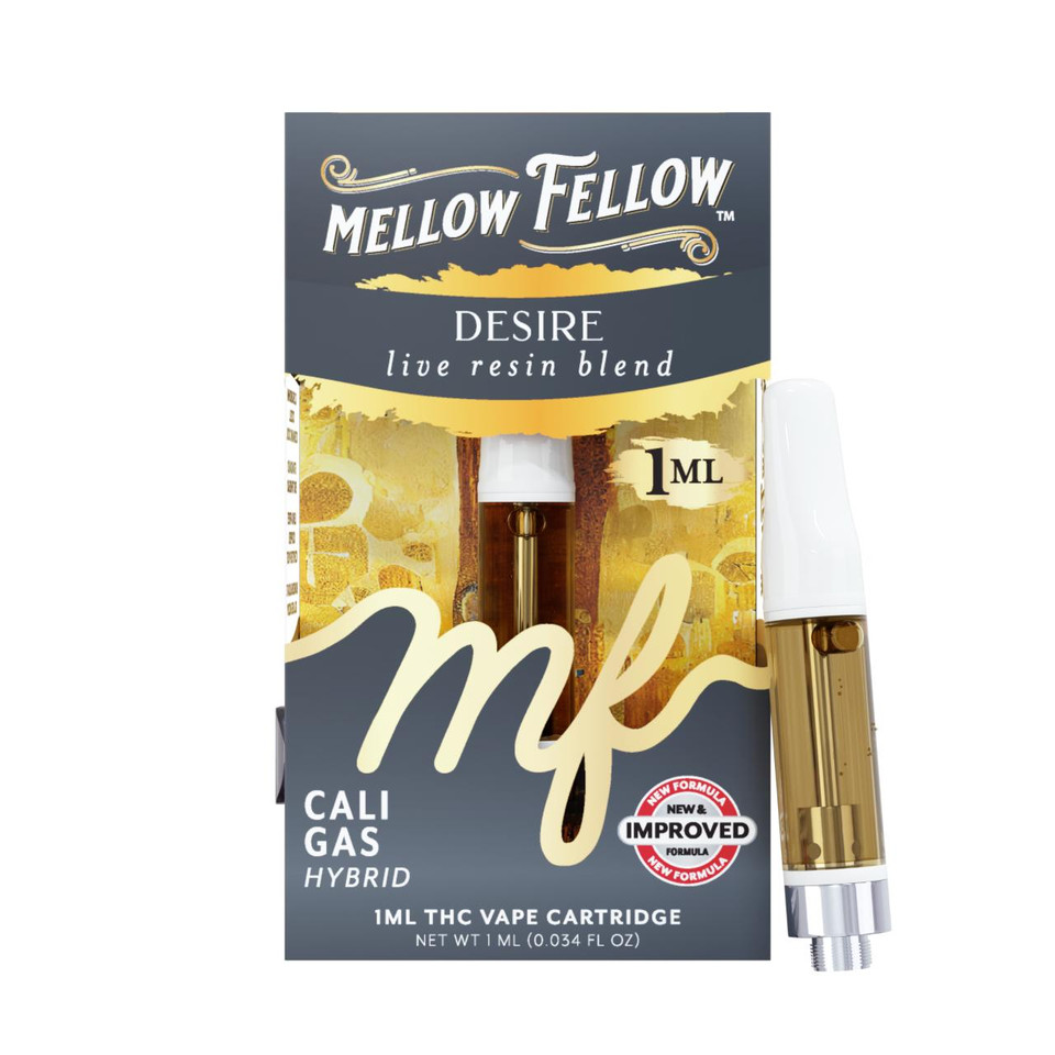 Mellow Fellow Live Resin Blend Cartridge 1ML Desire - Cali Gas