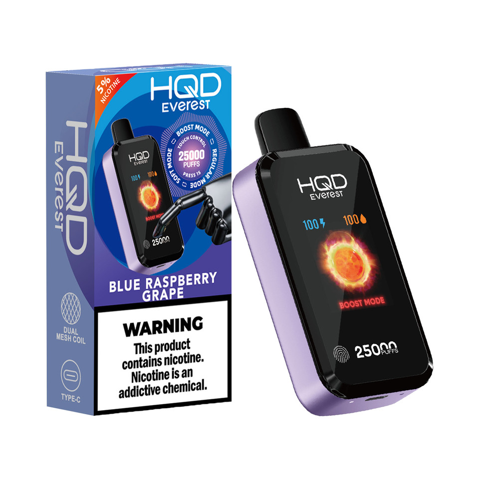 HQD Everest 25000 Puff Disposable Blue Raspberry Grape