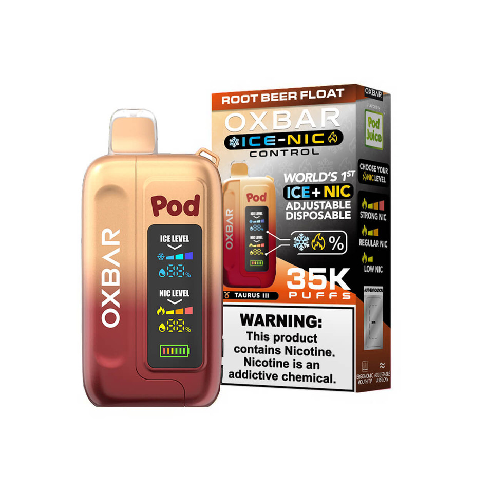 OXBAR x Pod Juice ICE-NIC Control 35K Puff Disposable Root Beer Float