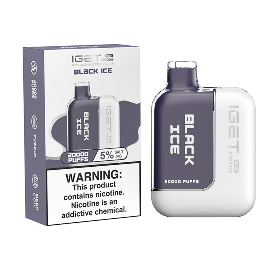 IGET Sun KP20000 Puff Replaceable Disposable Device-BLACK ICE