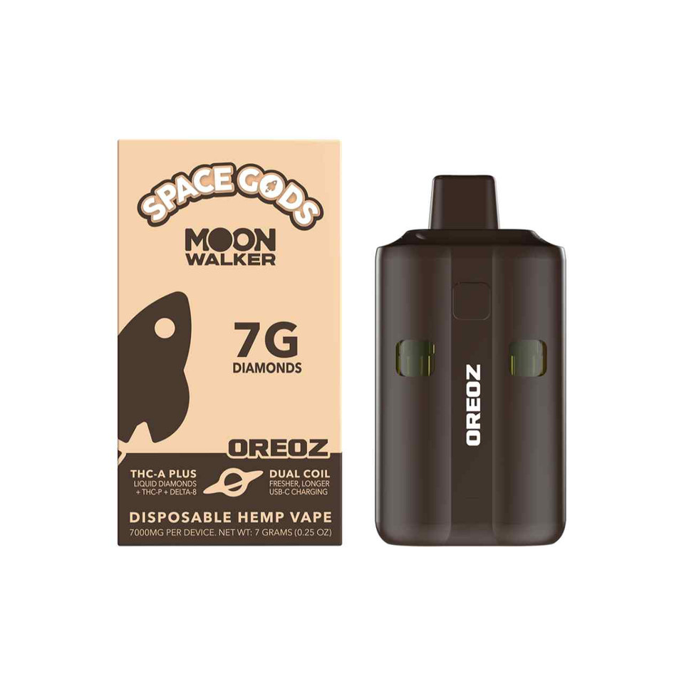 Space Gods Moon Walker THC-A THC-P Liquid Diamonds Disposable 7G-Oreoz