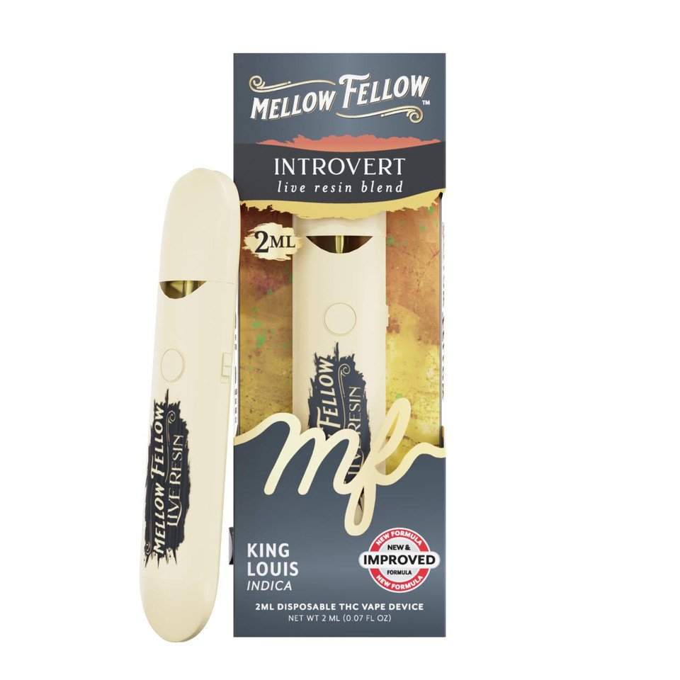 Mellow Fellow Live Resin Blend Disposable - 2ML Introvert - King Louis