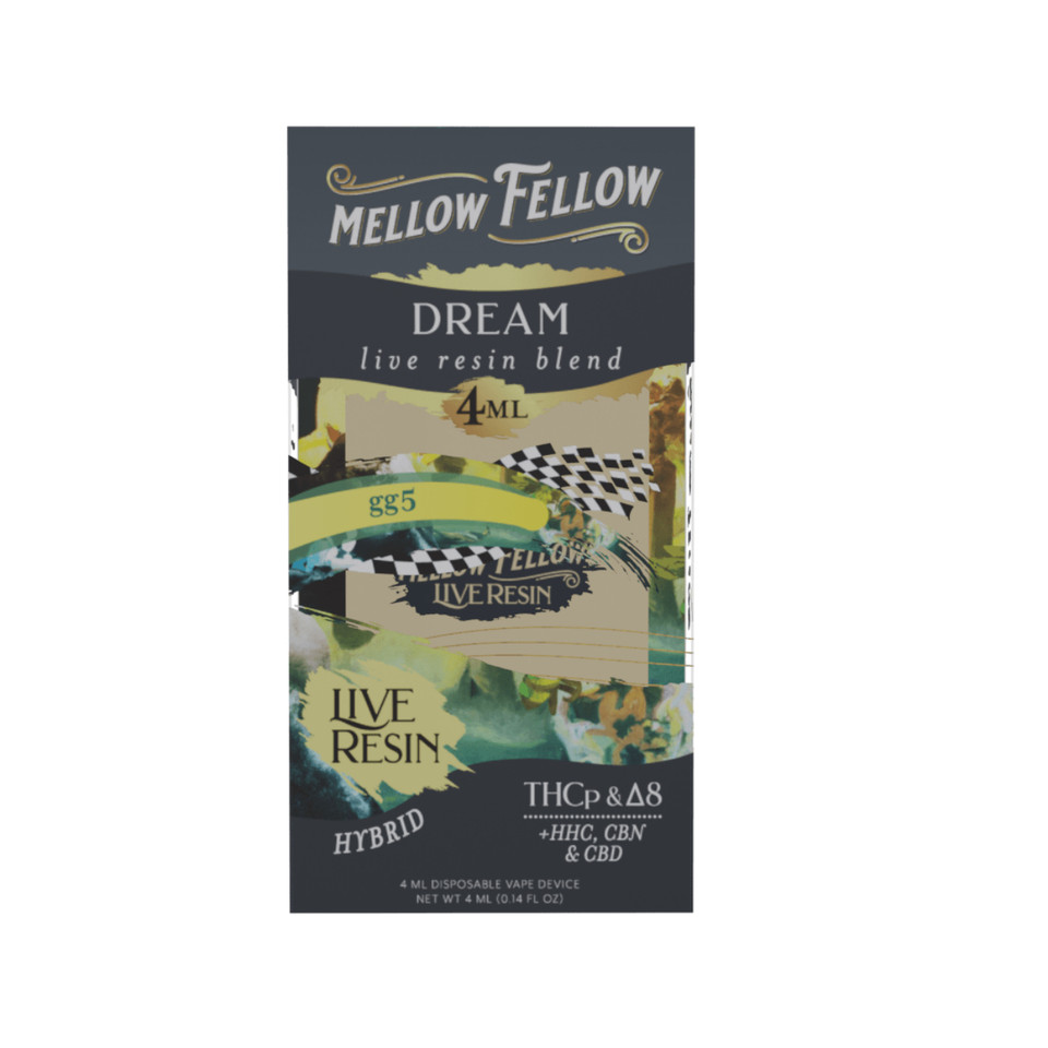Mellow Fellow Live Resin Blend Disposable - 4ML Dream - GG5