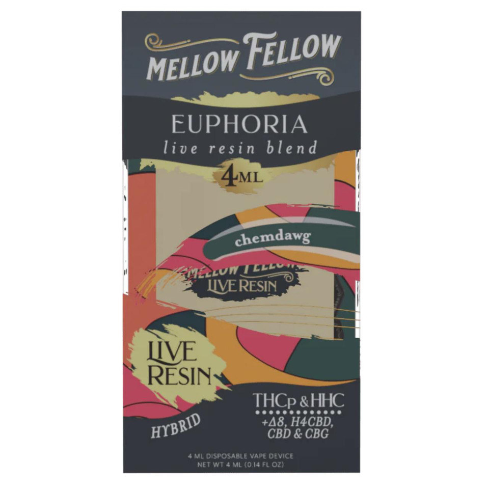 Mellow Fellow Live Resin Blend Disposable - 4ML Euphoria - Chemdawg