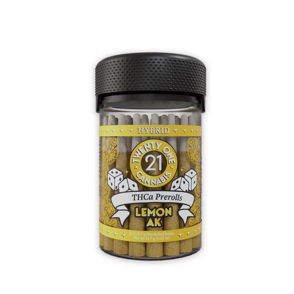 Twenty One THC-A Pre Roll - 21CT Lemon AK
