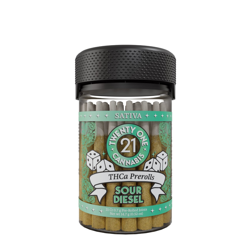 Twenty One THC-A Pre Roll - 21CT Sour Diesel