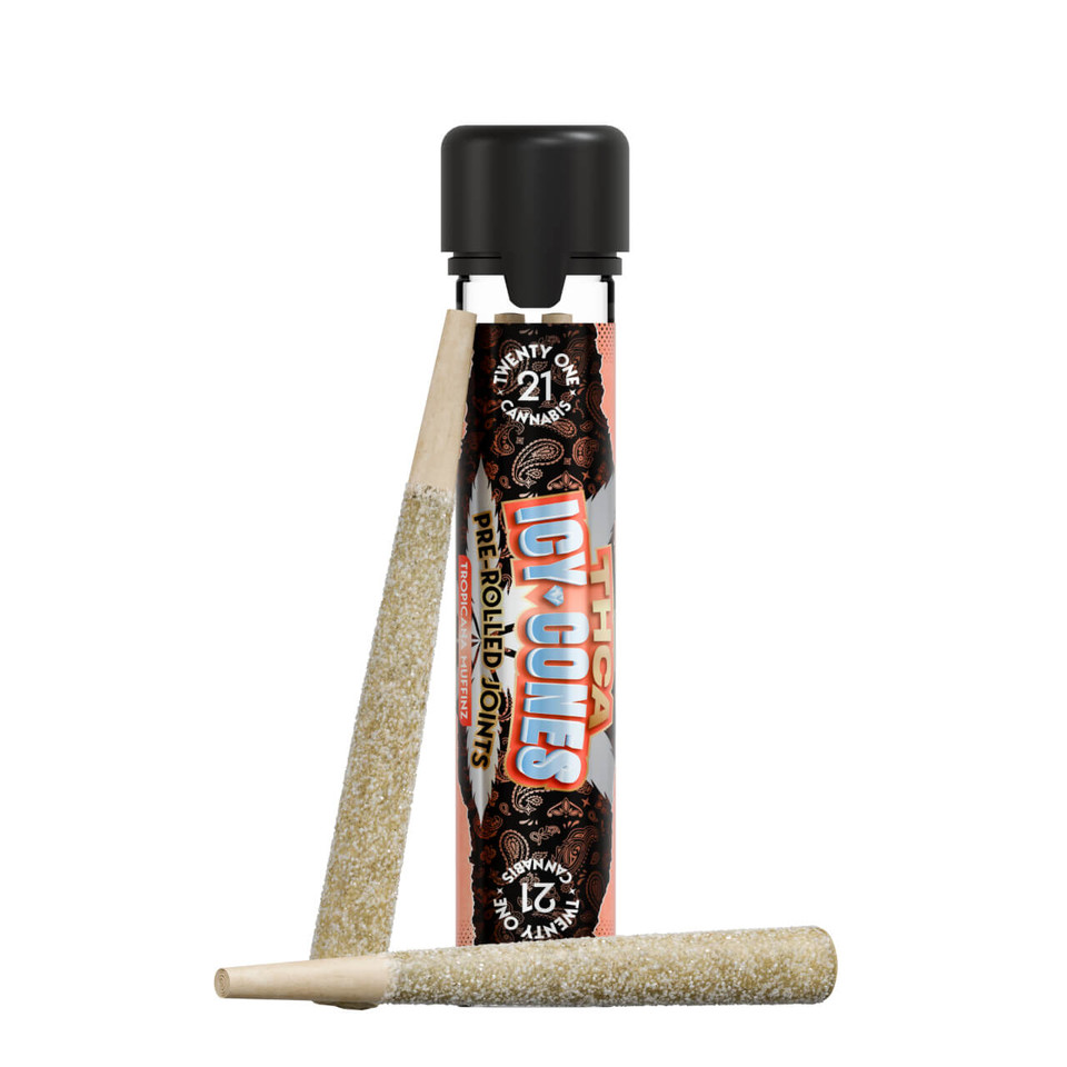 Twenty One Icy Cone THC-A Pre Roll - 2G Tropicana Muffinz