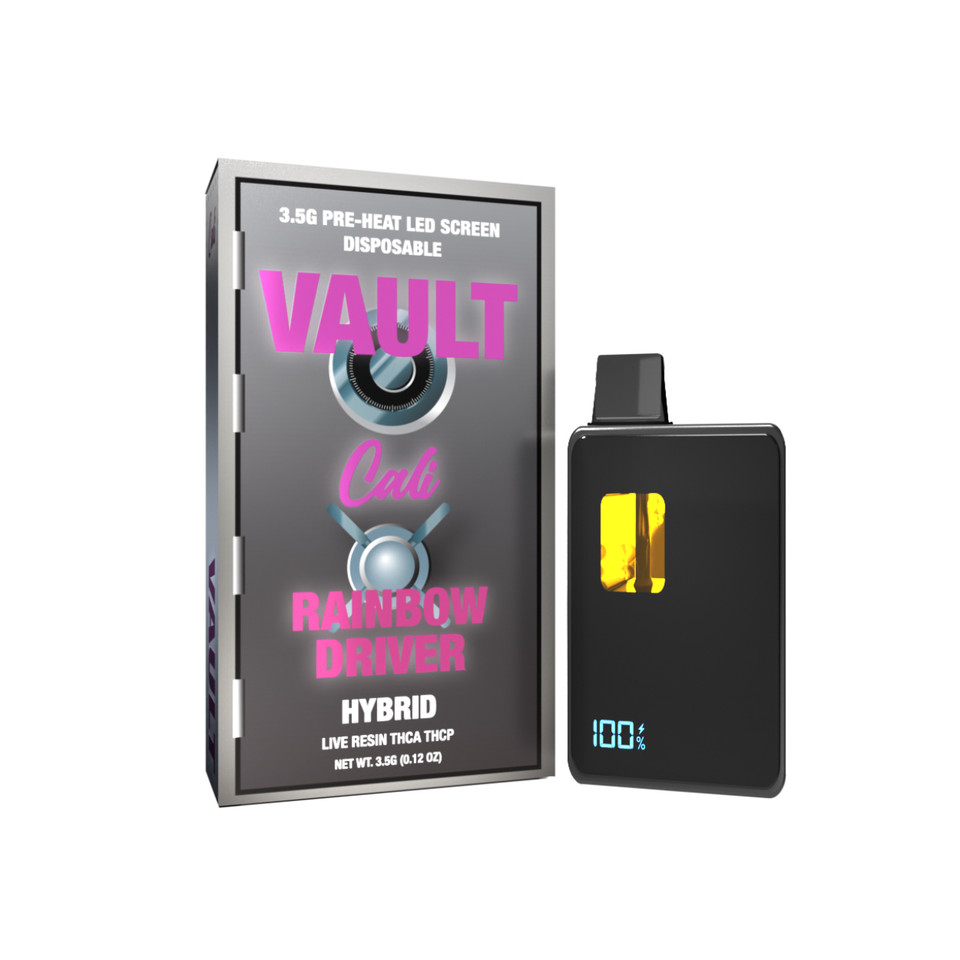 Cali Extrax Vault THC-A THC-P Live Resin Disposable 3.5G-Rainbow Driver