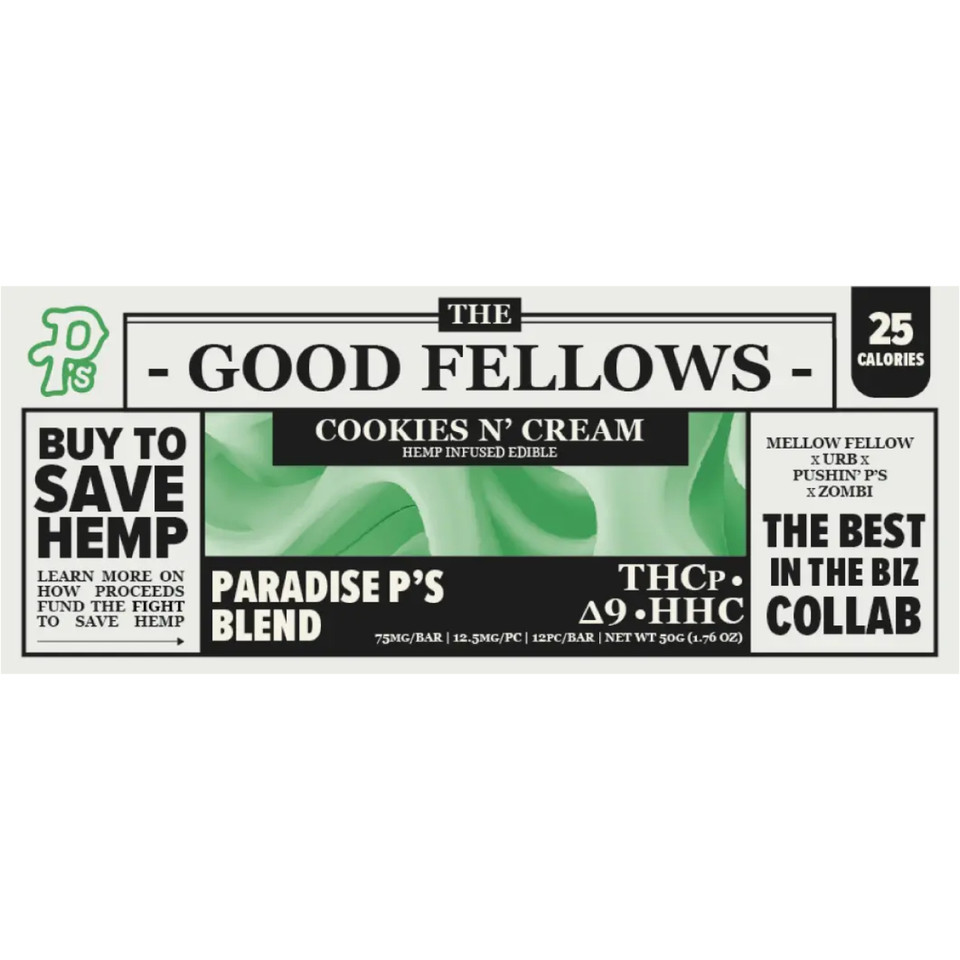 The Good Fellows THC Chocolate Bar – 50G Cookies N Cream