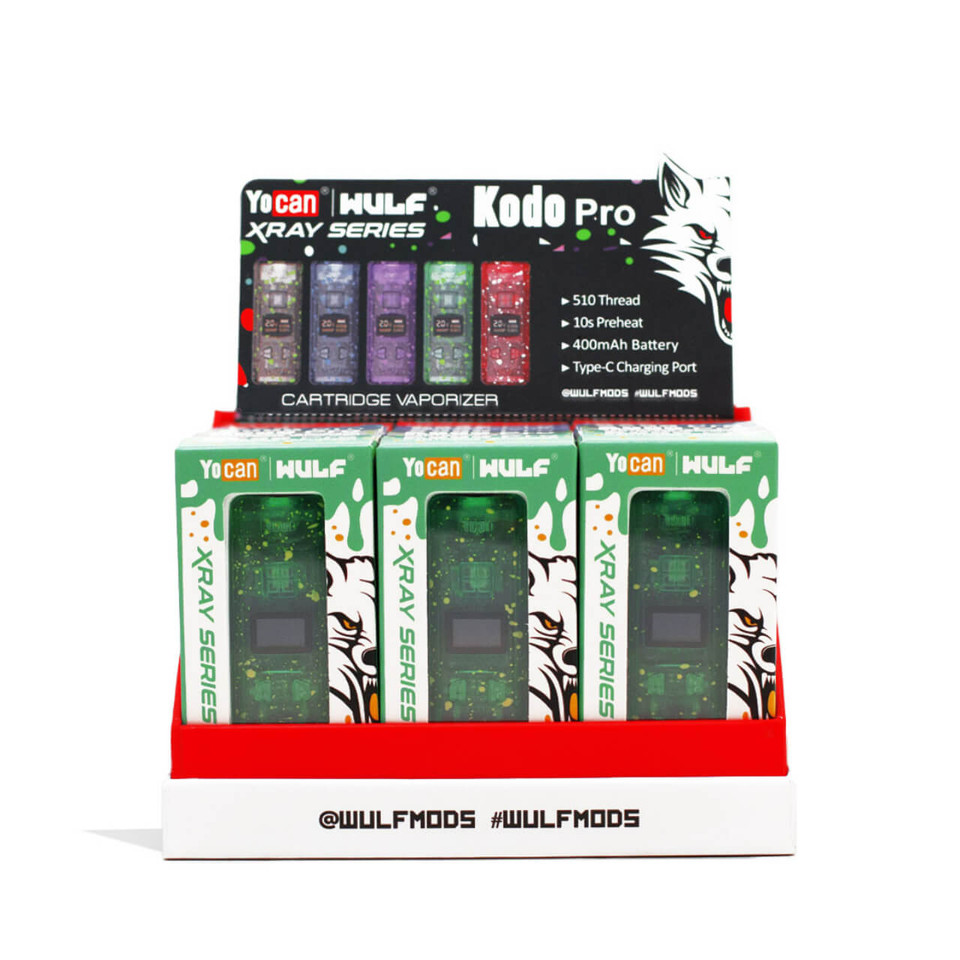 Wulf Mods Kodo Pro Battery X-Ray Series Assorted Colors - 15PK DISPLY