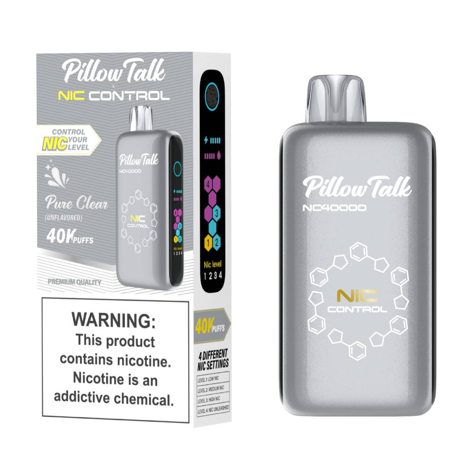 Pillow Talk Nic Control NC40000 Puff Disposable Pure Clear