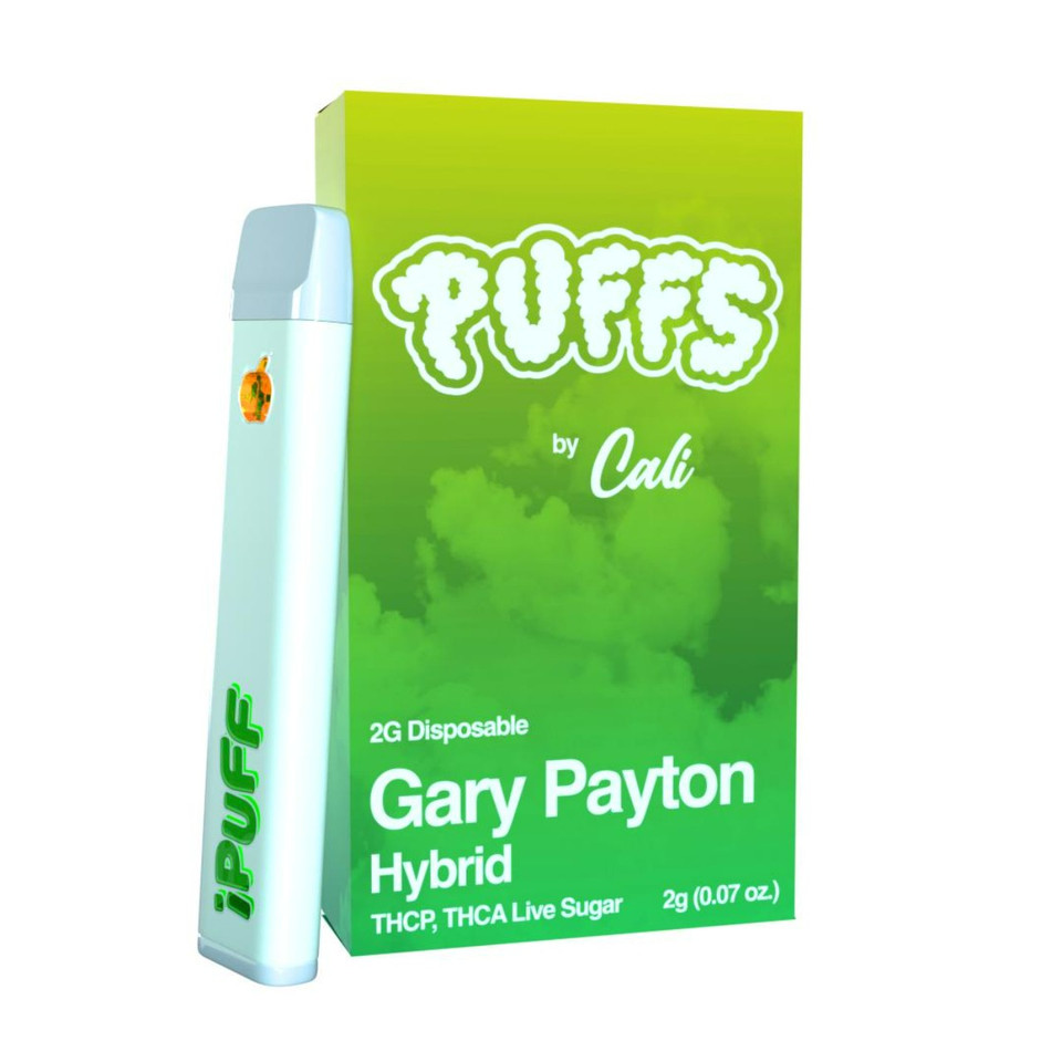 Puffs by Cali Extrax THC-P THC-A Live Sugar Resin Disposable - 2G Gary Payton