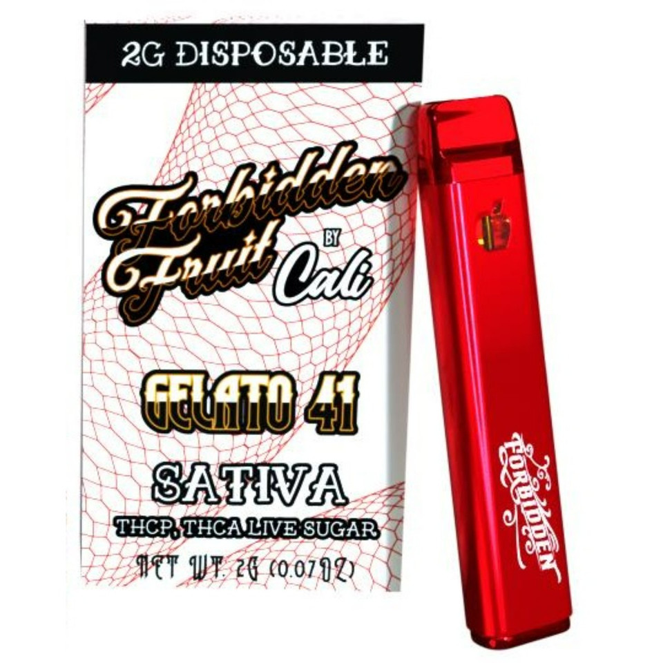 Forbidden Fruit by Cali Extrax THC-P THC-A Live Sugar Resin Disposable - 2G Gelato 41