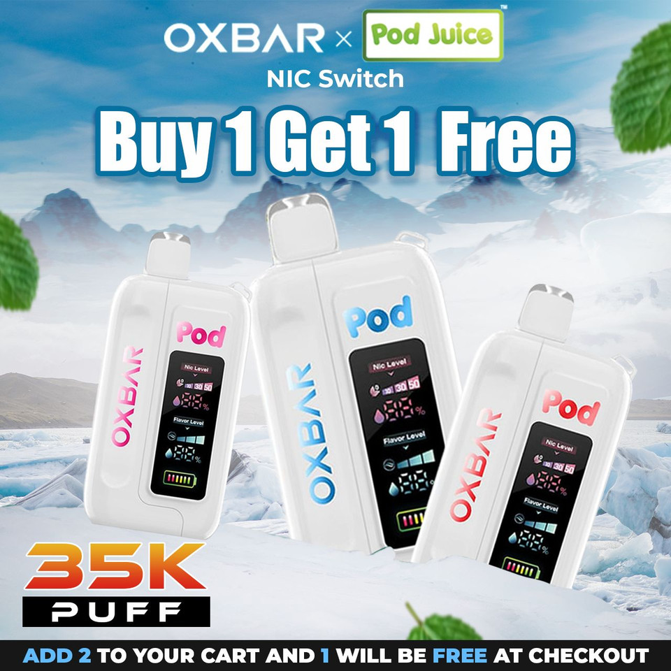 OXBAR x Pod Juice NIC Switch Disposable (35000 Puffs) - Buy 1 Get 1 Free