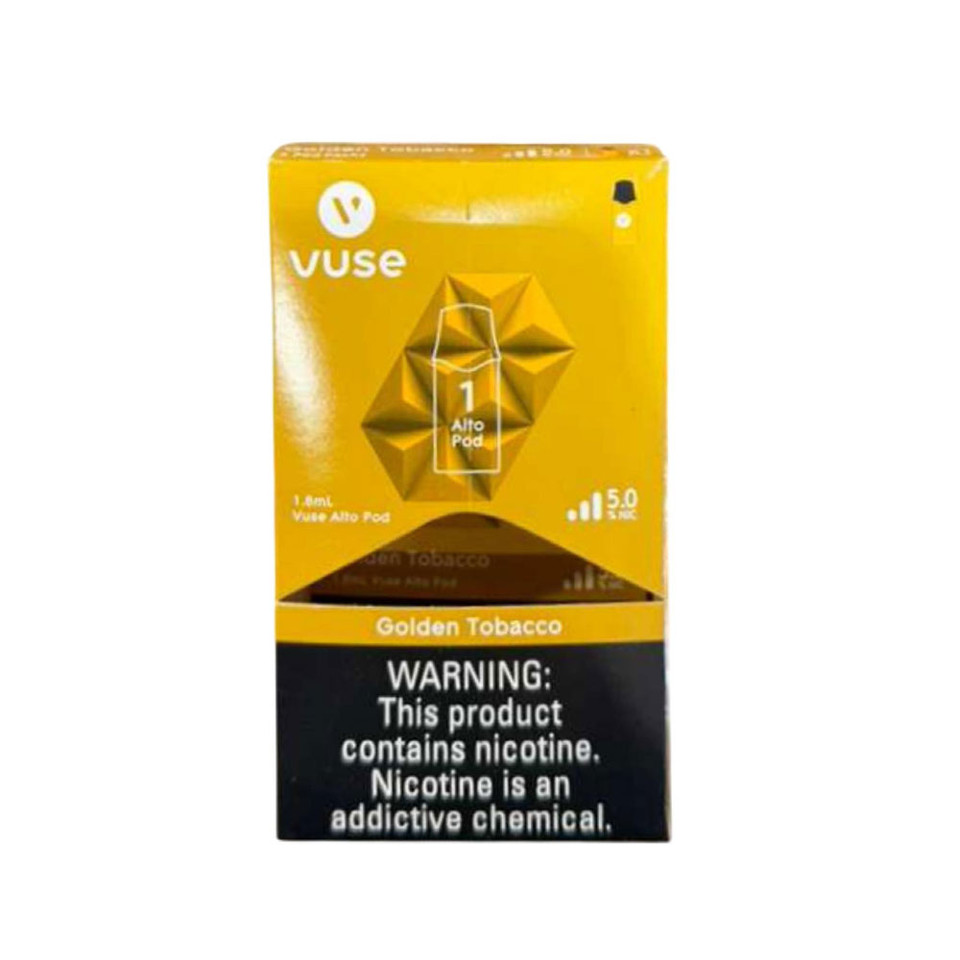 Vuse Alto Prefilled Replacement Pod 1.8ML 5.0% (Pack of 1) Golden Tobacco