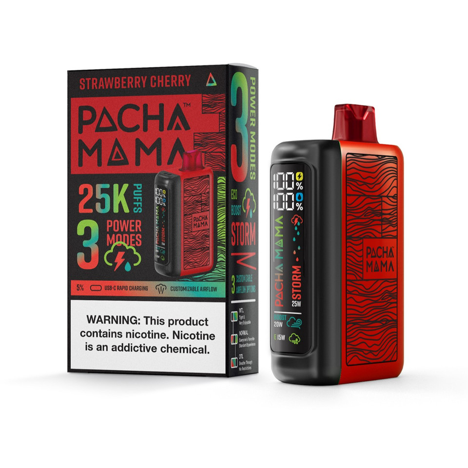 Pachamama 25K Puff Disposable Strawberry Cherry