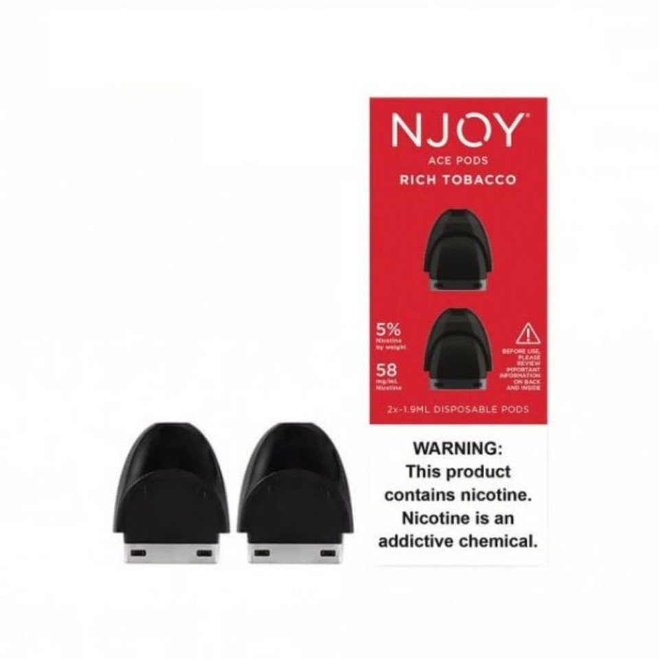 Njoy Ace Prefilled Replacement Pod 1.9ML - 2PK Rich Tobacco