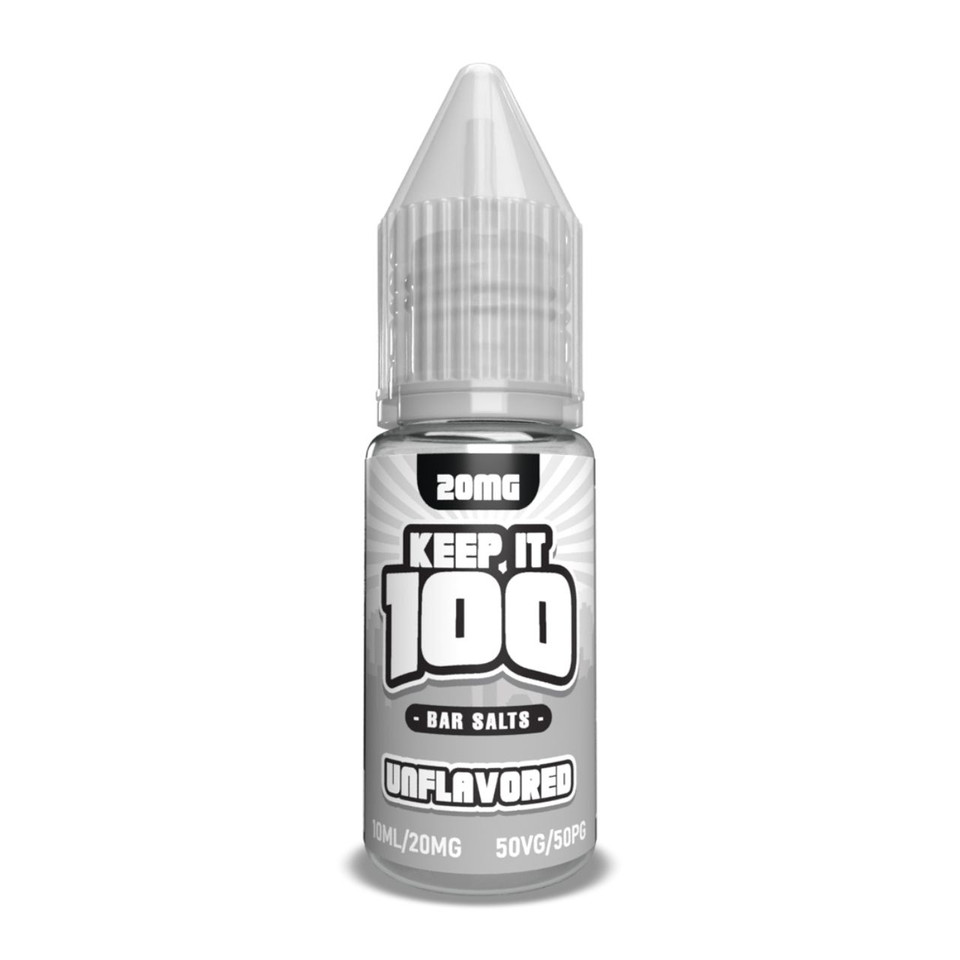 Keep it 100 Bar Salts Unflavored 10ml E-Juice