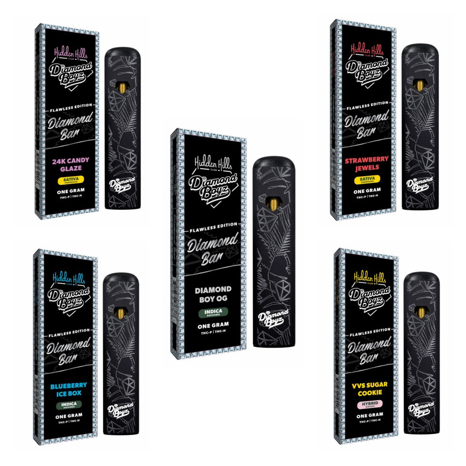 Hidden Hills Club x Diamond Boyz Diamond Bar THC-P THC-H Disposable - 1G