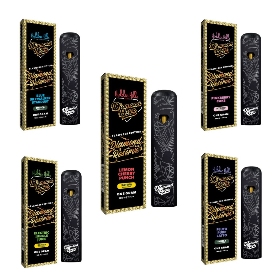 Hidden Hills Club x Diamond Boyz Diamond Reserve THC-A THC-H Disposable - 1G