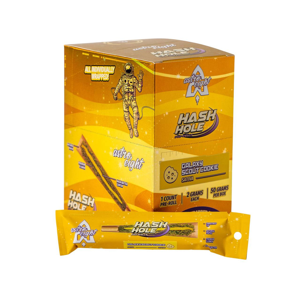 Astro Eight Hash Hole Pre Roll 25PK - 50G Galaxy Scout Cookie