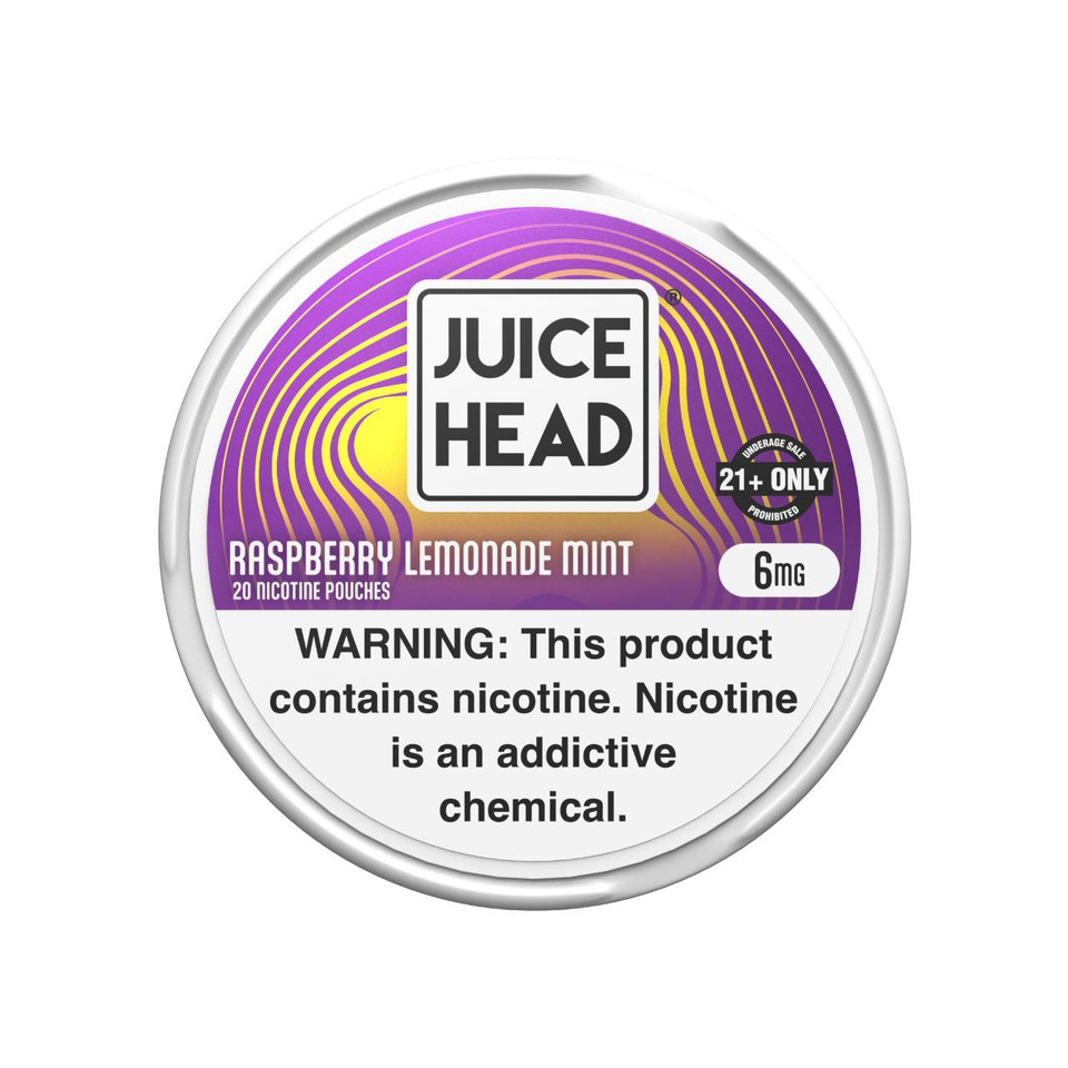 Juice Head Nicotine Pouches - 1PK Raspberry Lemonade Mint 6MG