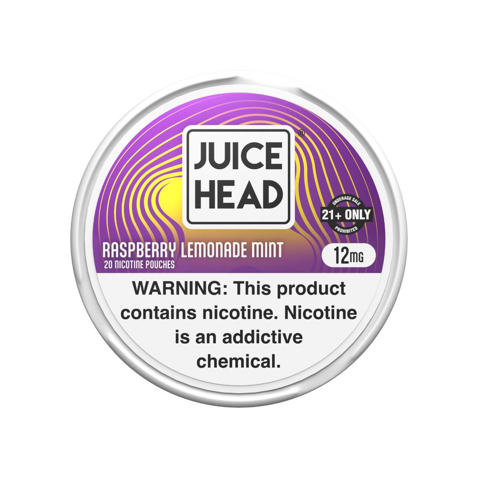 Juice Head Nicotine Pouches - 1PK Raspberry Lemonade Mint 12MG