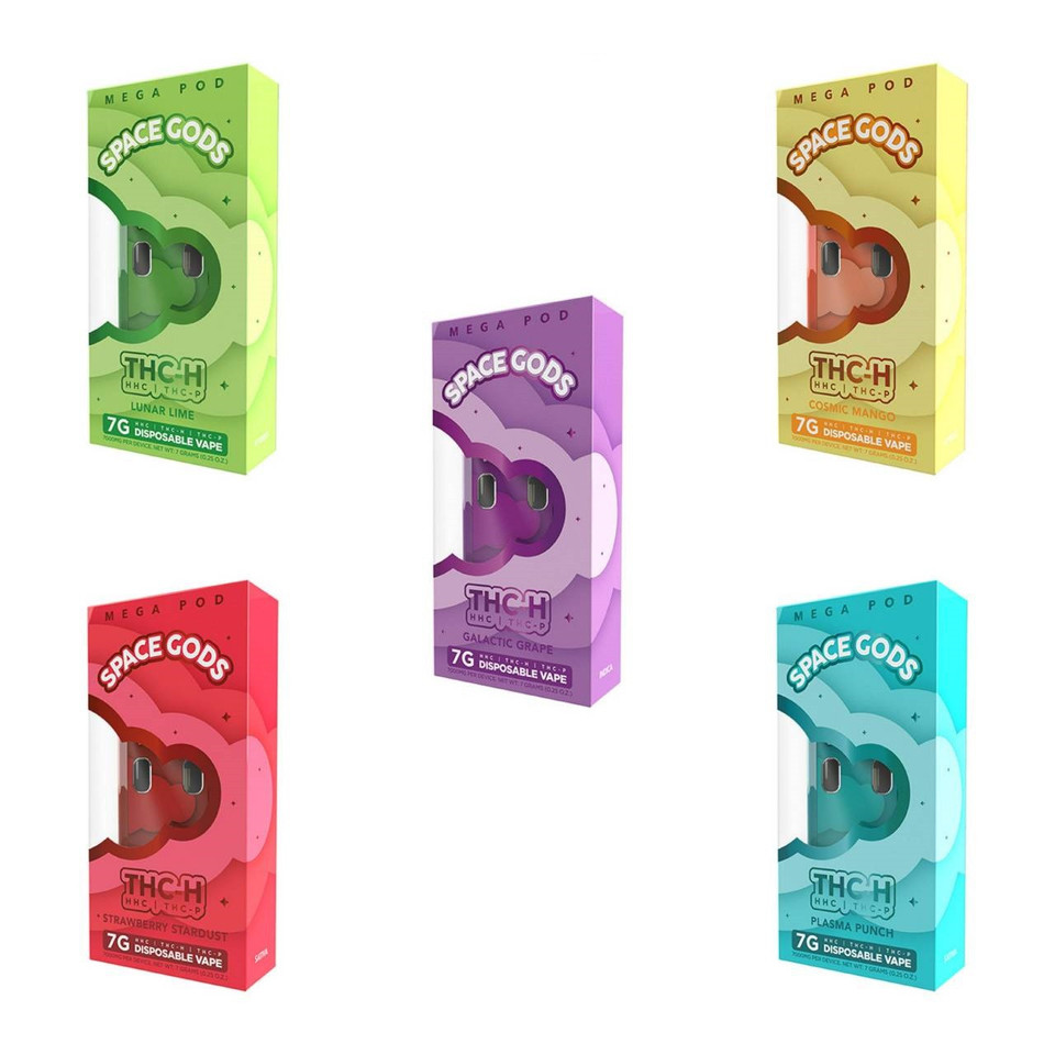 Space Gods Mega Pod THC-H HHC THC-P Disposable - 7G