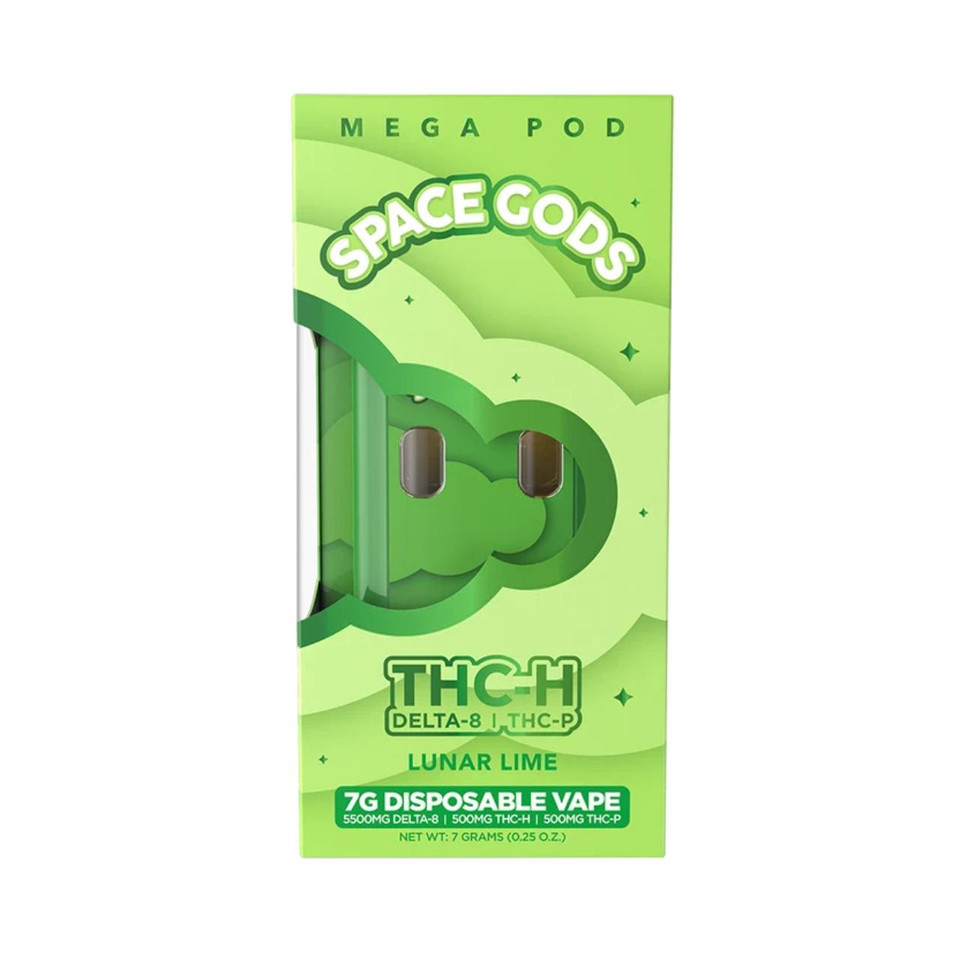 Space Gods Mega Pod THC-HD8-THC-P Disposable - 7G Lunar Lime