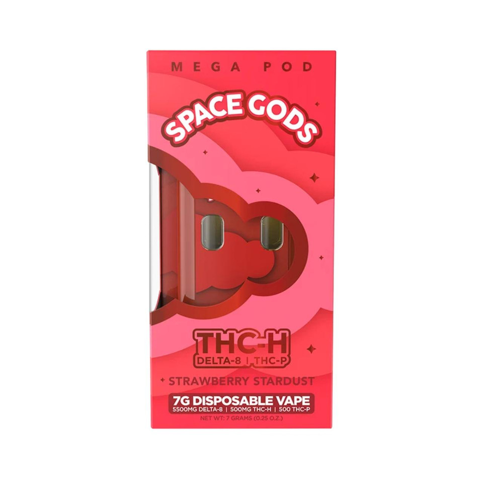 Space Gods Mega Pod THC-HD8-THC-P Disposable - 7G Strawberry Stardust