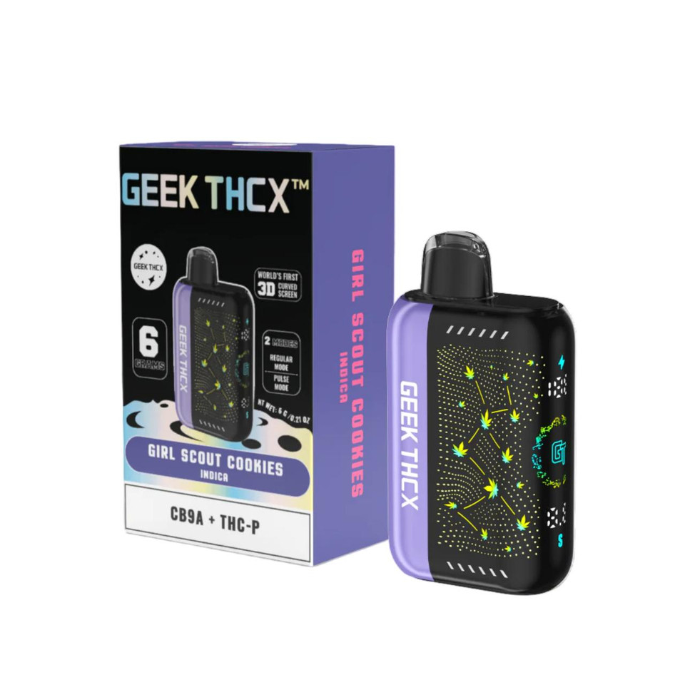 Geek THC-X Pulse X CB9A THC-A THC-P Disposable - 6G Girl Scout Cookies - Indica
