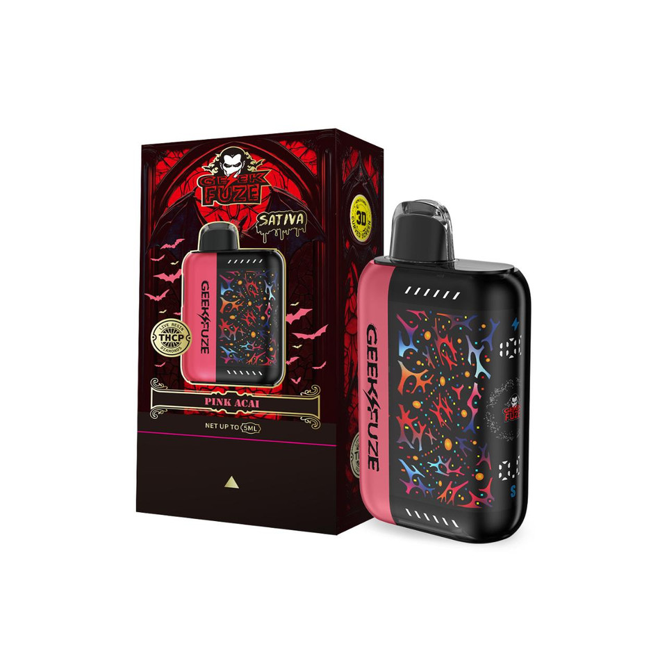 GeekFuze Vampor THC-P Live Resin Diamond Disposable 5G- Pink Acai - Sativa