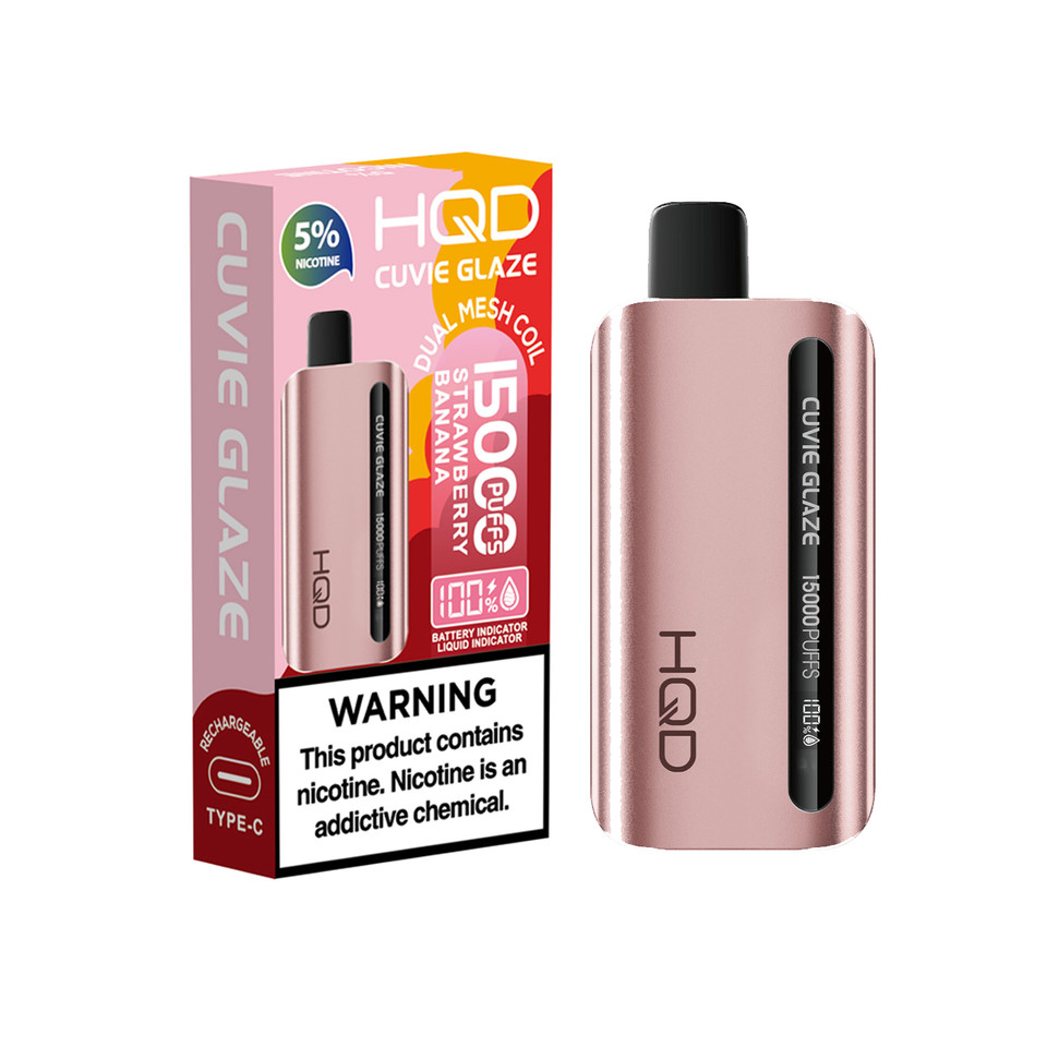HQD Cuvie Glaze 15000 Puff Disposable-Strawberry Banana