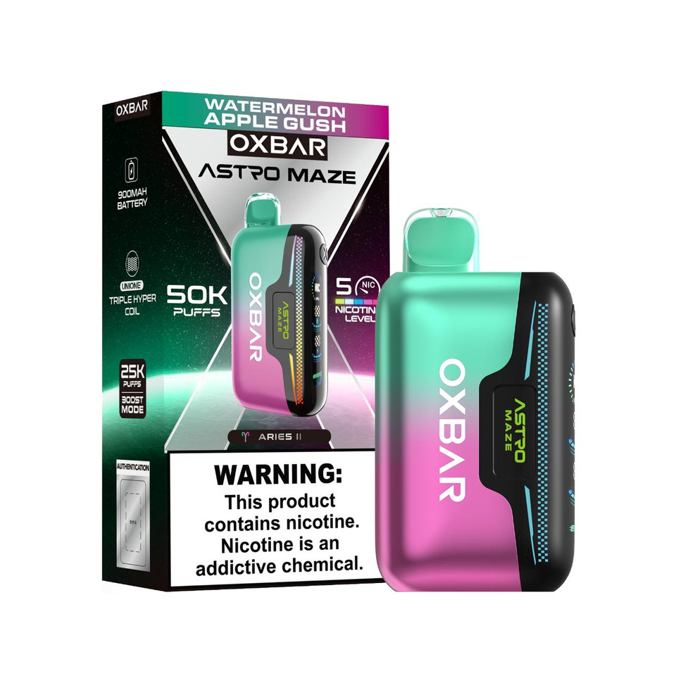 OXBAR Astro Maze 50K Puff Disposable-Watermelon Apple Gush